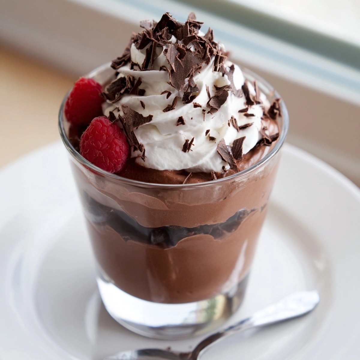 Fluffy homemade Chocolate Mousse, a delightful French treat with intense chocolate flavor.