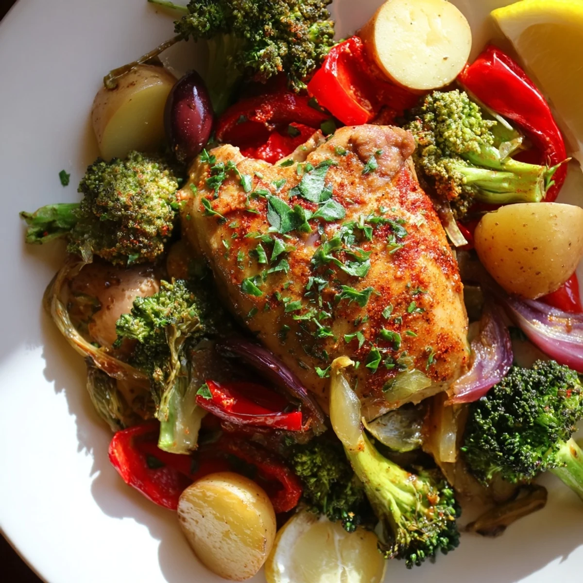 Flavorful Lazy Gourmet Chicken & Vegetable One-Pot dish, perfect for busy weeknight dinners.