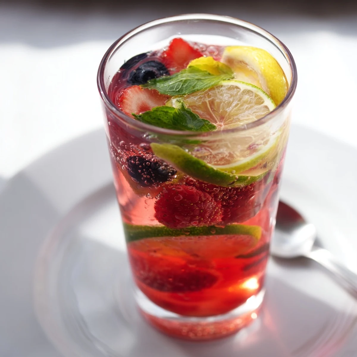 A refreshing display of homemade kombucha mocktails, fizzing in decorative jars.