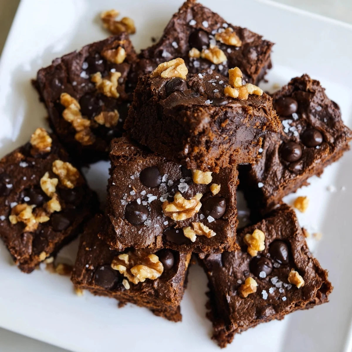 Close-up of baked sweet potato brownies, a rich and decadent gluten-free dessert made from scratch.