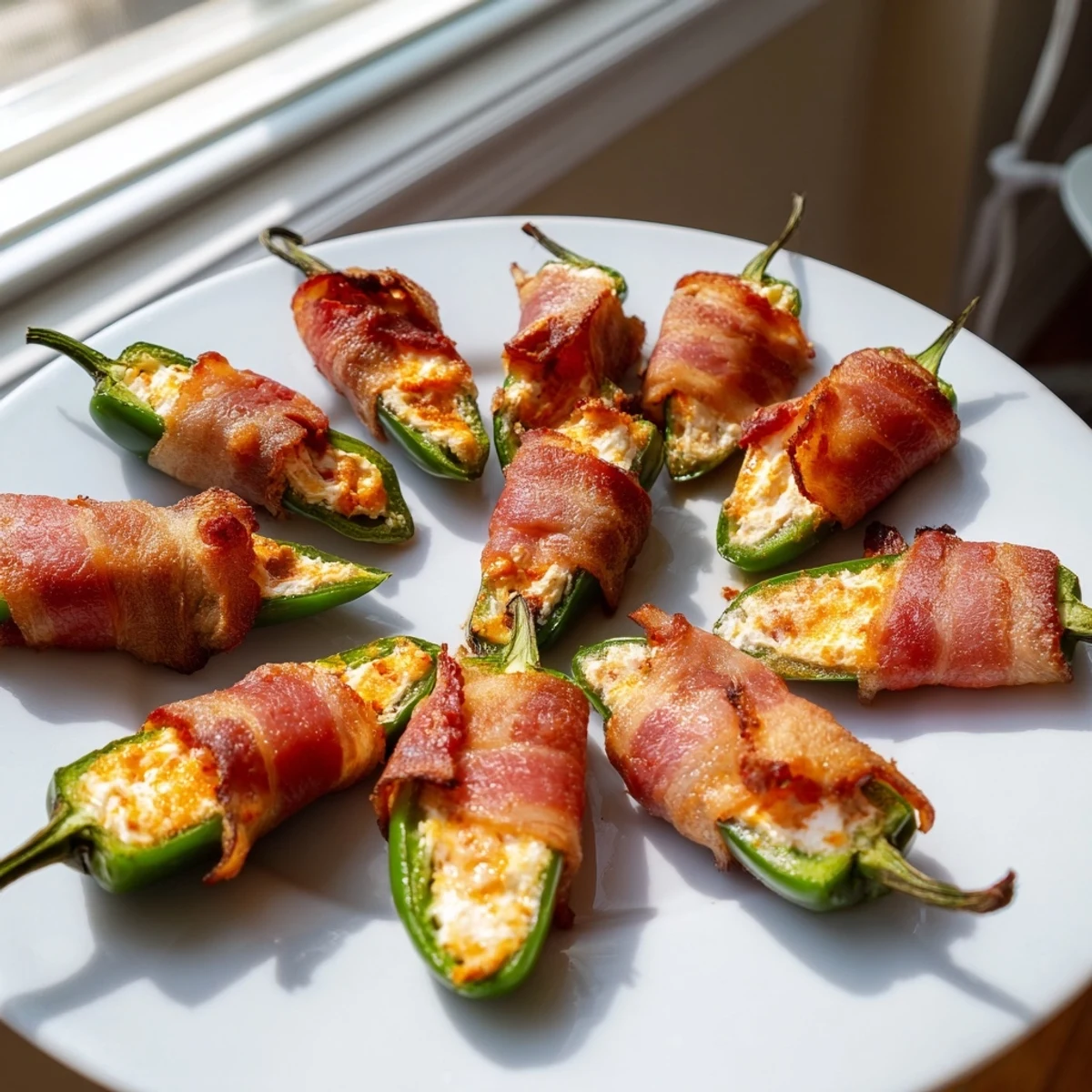 Express Holiday Jalapeño Poppers with crispy bacon and melted cheese, ready to enjoy.