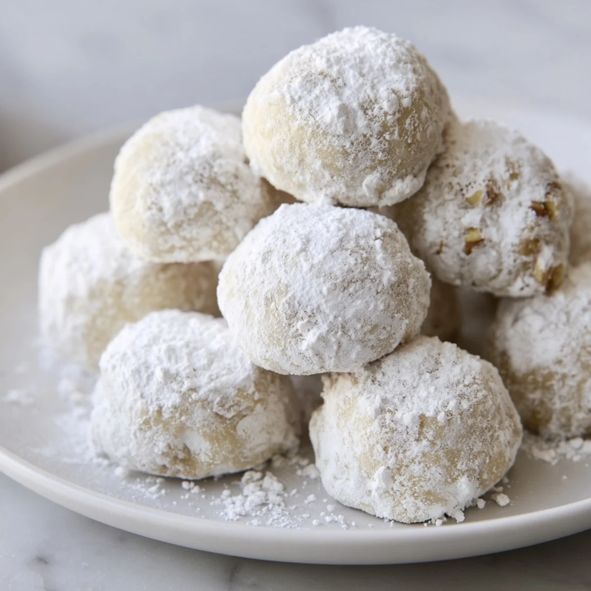These sweet and simple Budget-Friendly Snowball Cookies are an easy dessert, coated in a snowy powdered sugar cloud.