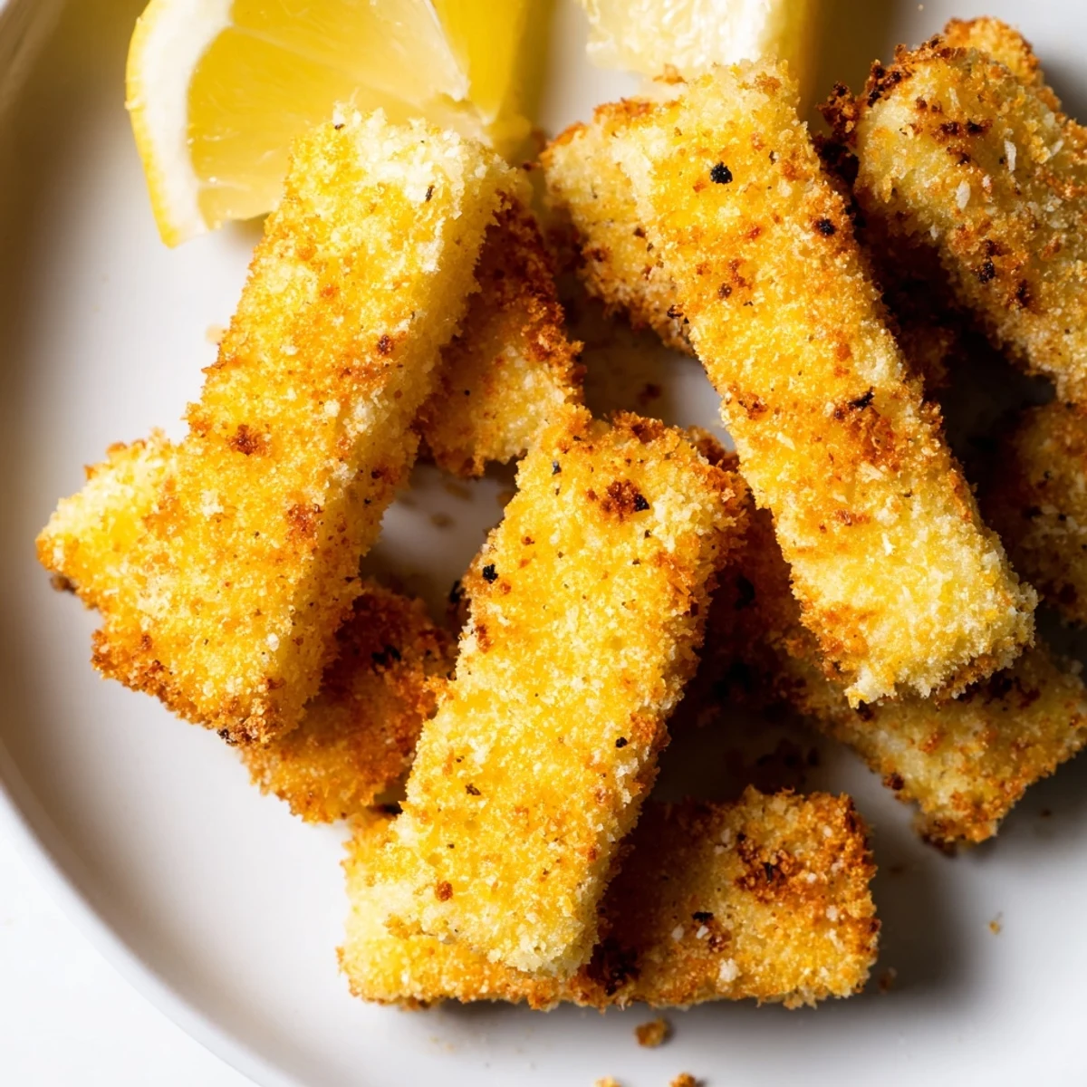 Delicious and golden, freshly fried crispy panko halloumi, perfect for a Mediterranean-inspired snack.