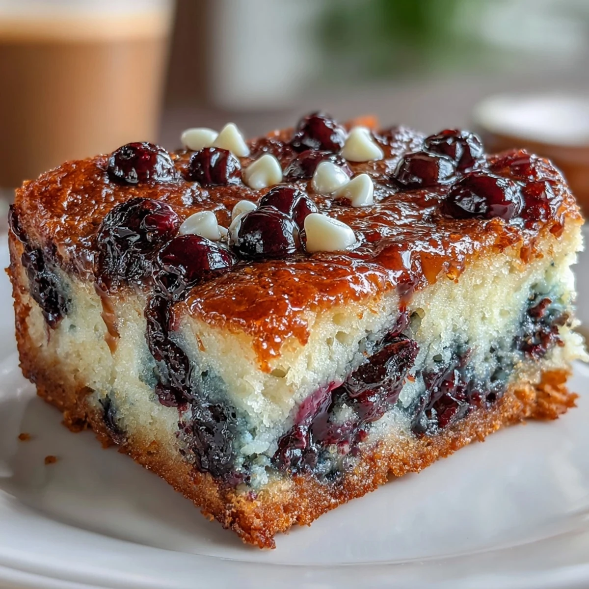 Soft, chewy blondies filled with plump blueberries, baked to golden perfection and cut into squares for easy sharing at parties.