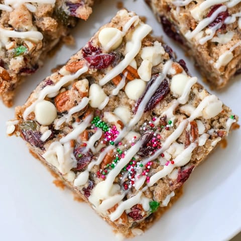 Festive Christmas Cookie Pie Bars