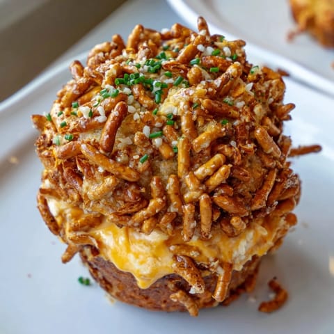 Delicious Buffalo Ranch Cream Cheese Pretzel Muffins perfect for game day gatherings.  