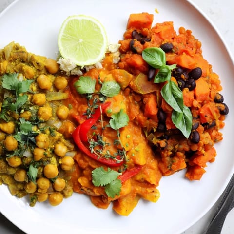 Delicious Indian chickpea curry simmered with spices, ready for weeknight meals.  