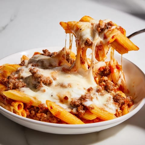 Cheesy Beef & Penne Bake