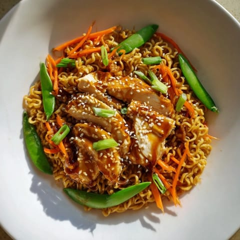 Sheet-Pan Crispy Ramen Dinner