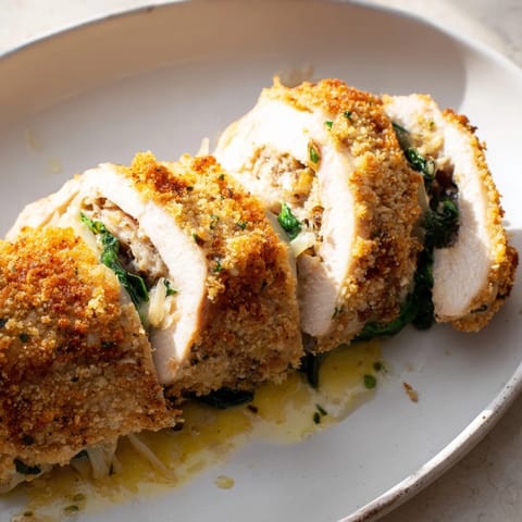 A close-up shot of a flavorful Chicken Piccata Crunch Wrap, ready to eat, with melty cheese.