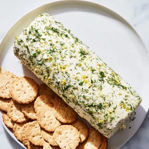 Herb-Coated Cheese Log