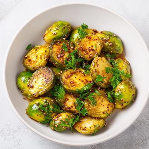 Honey Mustard Glazed Brussels