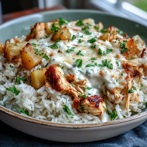 Pineapple Chicken Rice Cheese