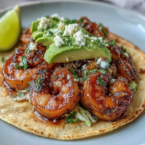 Honey Garlic Shrimp Tacos