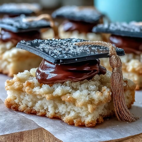Festive Graduation Cookies, buttery sweet treats adorned with shiny gold and black icing.