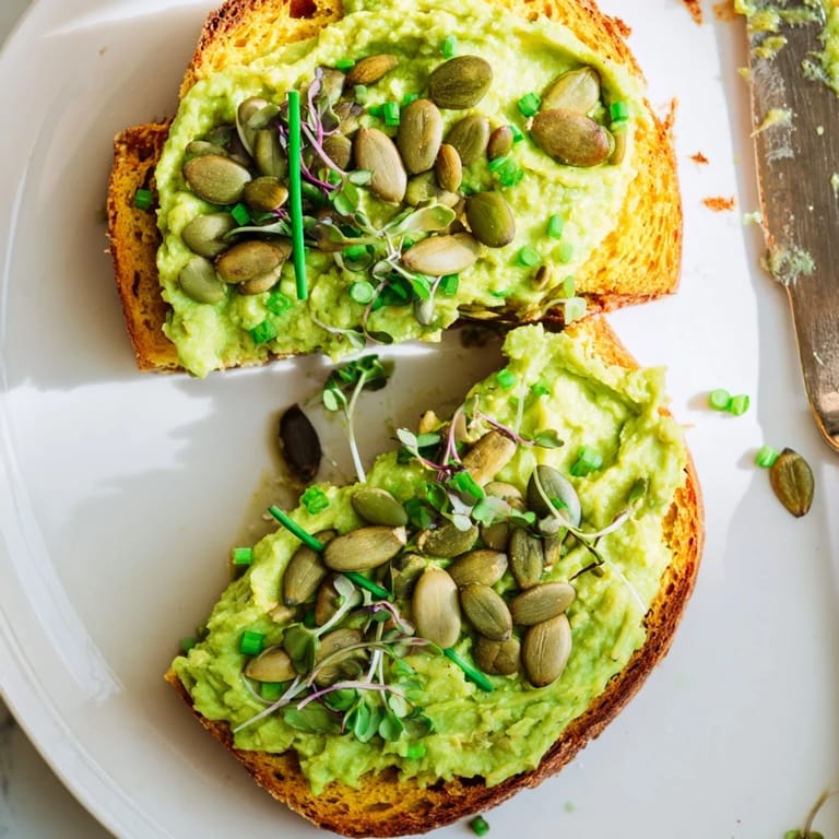 Fluffy pumpkin muffins transformed into Edamame Pumpkin Muffin Toasts, ideal for breakfast.  