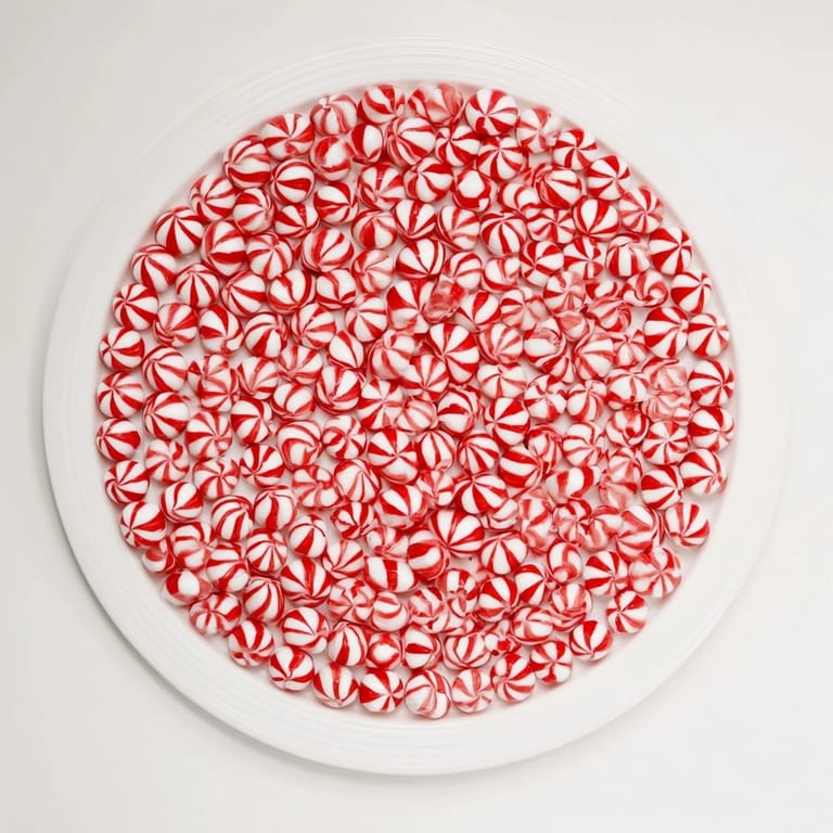 Hot, melted peppermint candies are draped over a bowl, sculpting a beautiful, easy no-bake candy bowl.