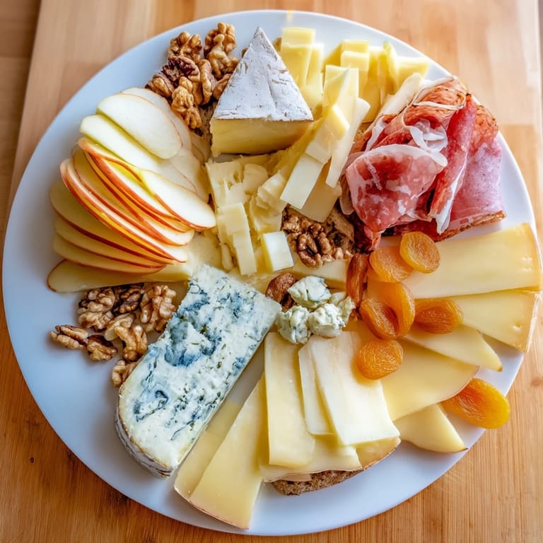 Rustic Winter Mountain Cheese Platter, offering an array of flavorful cheeses and tasty accompaniments for sharing.