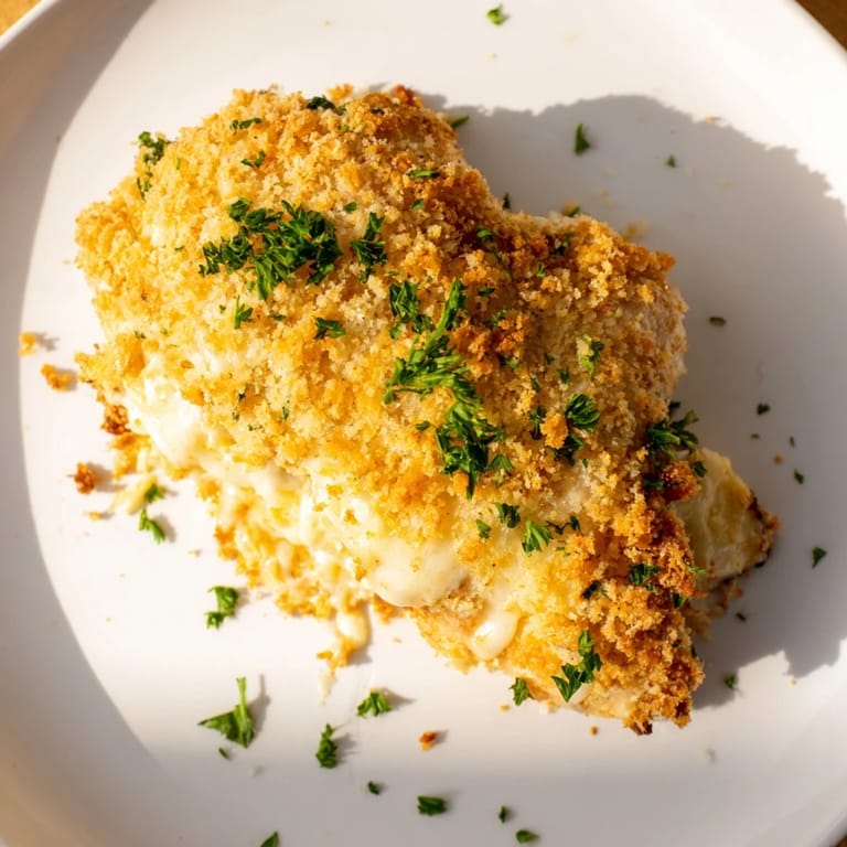 Flavorful Cheesy Baked Chicken Breast, served hot, featuring tender chicken blanketed in a golden cheesy crust.