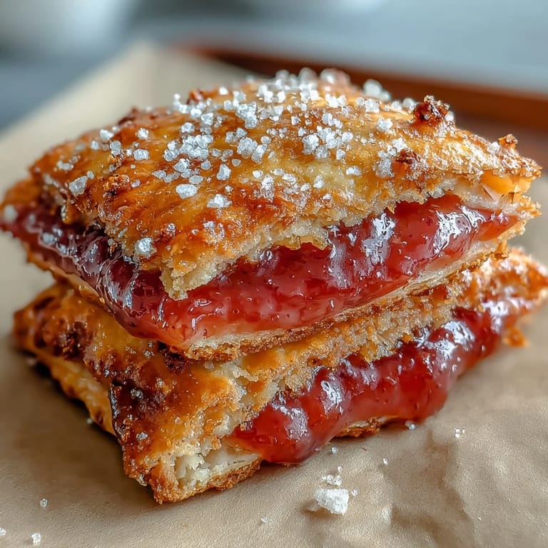 Homemade Guava Cheese Pop Tarts are plated with a cup of coffee, making a delicious breakfast pastry for morning.
