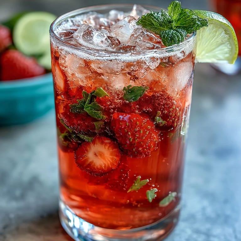 Vibrant spring cocktails-inspired pink lemonade punch served with fresh fruit and mint.