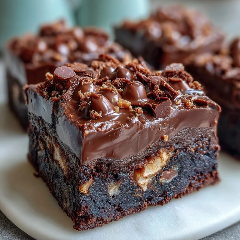 1. Decadent chocolate brownies with Cadbury mini eggs and crunchy chocolate crumble topping.