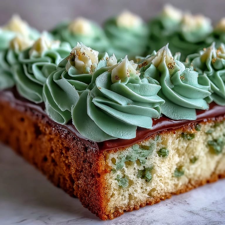 Moist vanilla Graduation Sheet Cake adorned with shimmering gold and green buttercream.