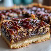 Rich Kentucky Derby Pecan Pie Bars with a buttery shortbread crust and gooey bourbon pecan topping, perfect for Southern celebrations.