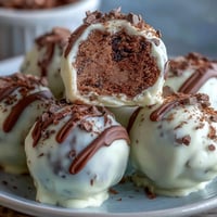 Carrot Cake Truffles with Cream Cheese Coating: bite-sized treats with spiced carrot cake centers and tangy cream cheese coating.  